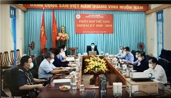 Phiên họp thứ năm Hội đồng trường Trường Đại học Nha Trang, nhiệm kỳ 2020-2025